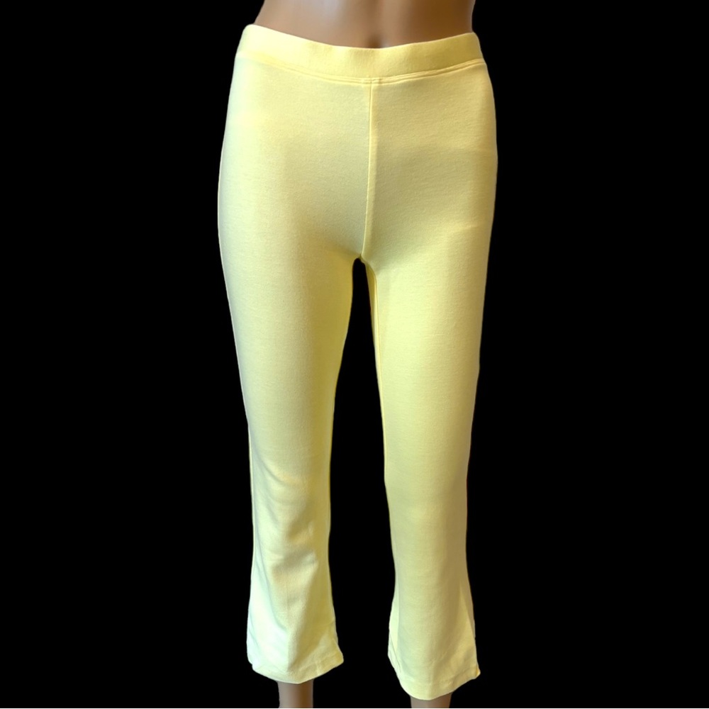 The Wrights Yellow Crop Stretch Pant - Picture 2 of 6